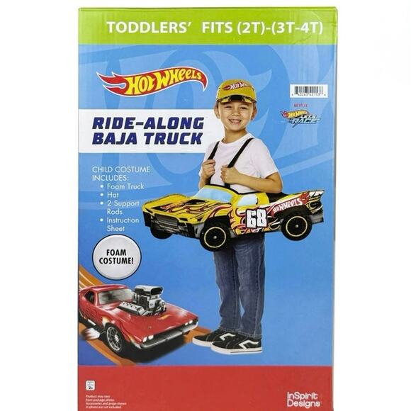 New Hot Wheels racer Baja Truck Halloween Dress up Costume for Toddler Size 3-4T - Picture 6 of 6
